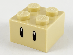 LEGO® los onderdeel Steen met Motief Geelbruin 3003pb117