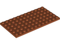 LEGO® los onderdeel Plaat Algemeen Donker Oranje 3028