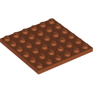 LEGO® los onderdeel Plaat Algemeen Donker Oranje 3958