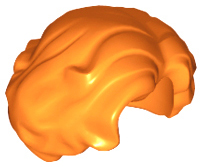 LEGO® los onderdeel Haar in kleur Oranje 11256