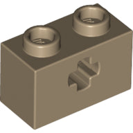 Plaatje in Gallery viewer laden, LEGO® los onderdeel Technische Steen Donker Geelbruin 32064