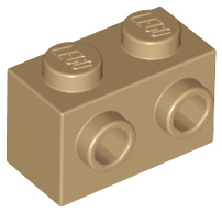 Plaatje in Gallery viewer laden, LEGO® los onderdeel Steen Aangepast Donker Geelbruin 11211