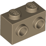 Plaatje in Gallery viewer laden, LEGO® los onderdeel Steen Aangepast Donker Geelbruin 11211