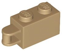 LEGO® los onderdeel Steen Aangepast Donker Geelbruin 34816