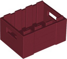 Plaatje in Gallery viewer laden, LEGO® los onderdeel Container in kleur Donkerrood 30150