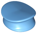LEGO® los onderdeel Hoofddeksels in kleur Medium Blauw 3624