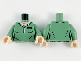 LEGO® los onderdeel Lijf met Motief Zandgroen 973pb4050c01