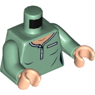 LEGO® los onderdeel Lijf met Motief Zandgroen 973pb4050c01