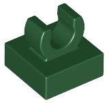 LEGO® los onderdeel Tegel Aangepast Donkergroen 15712