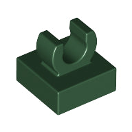 LEGO® los onderdeel Tegel Aangepast Donkergroen 15712