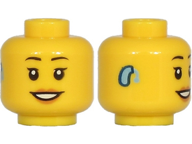 LEGO® los onderdeel Hoofd in kleur Geel 3626cpb2696