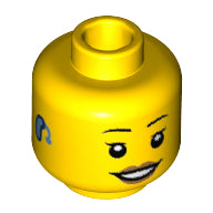Plaatje in Gallery viewer laden, LEGO® los onderdeel Hoofd in kleur Geel 3626cpb2696