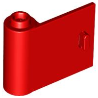 LEGO® los onderdeel Deur in kleur Rood 92262