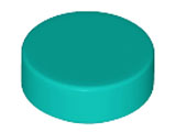 LEGO® los onderdeel Tegel Rond Donker Turkoois 98138