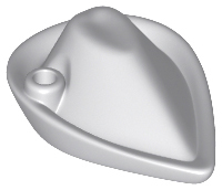 LEGO® onderdeel Hoofddeksels Licht Blauwachtig Grijs 88489