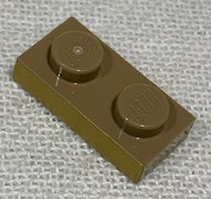 LEGO® onderdeel Plaat met Motief Donker Geelbruin 3023pb02