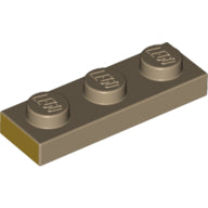 Plaatje in Gallery viewer laden, LEGO® onderdeel Plaat met Motief Donker Geelbruin 3623pb021