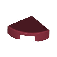 LEGO® los onderdeel Tegel Rond in kleur Donkerrood 25269