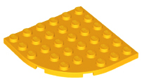 LEGO® los onderdeel Plaat Rond Helder Licht Oranje 6003
