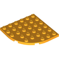 LEGO® los onderdeel Plaat Rond Helder Licht Oranje 6003