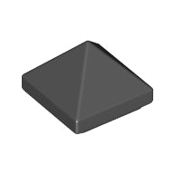 LEGO® los onderdeel Dakpan Algemeen in kleur Zwart 22388