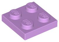 LEGO® los onderdeel Plaat Algemeen Medium Lavendel 3022