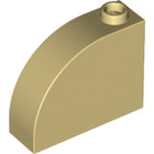 LEGO® los onderdeel Dakpan Gebogen in kleur Geelbruin 33243