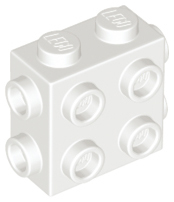 LEGO® los onderdeel Steen Aangepast in kleur Wit 67329