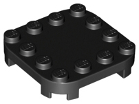 Plaatje in Gallery viewer laden, LEGO® los onderdeel Plaat Aangepast in kleur Zwart 66792