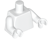 Plaatje in Gallery viewer laden, LEGO® los onderdeel Lijf in kleur Wit 973c00