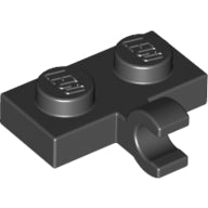 LEGO® los onderdeel Plaat Aangepast in kleur Zwart 11476