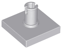 LEGO® onderdeel Tegel Aangepast Licht Blauwachtig Grijs 2460