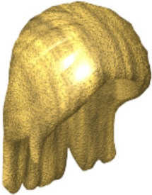 LEGO® los onderdeel Haar in kleur Parel Goud 28321