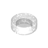 LEGO® los onderdeel Tegel Rond Glitter Doorzichtig 98138