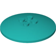 LEGO® los onderdeel Schaal in kleur Donker Turkoois 44375b