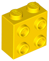 LEGO® los onderdeel Steen Aangepast in kleur Geel 22885