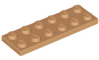 LEGO® los onderdeel Plaat Algemeen in kleur Medium Noga 3795