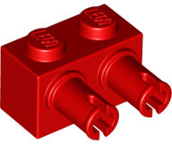 LEGO® los onderdeel Steen Aangepast in kleur Rood 30526