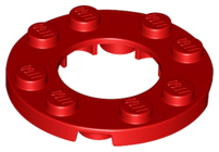 LEGO® los onderdeel Plaat Rond in kleur Rood 11833
