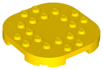 LEGO® los onderdeel Plaat Aangepast in kleur Geel 66789