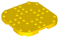 LEGO® los onderdeel Plaat Aangepast in kleur Geel 66790