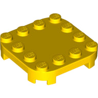 LEGO® los onderdeel Plaat Aangepast in kleur Geel 66792