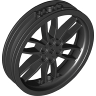 LEGO® los onderdeel Wiel in kleur Zwart 88517