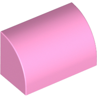 Plaatje in Gallery viewer laden, LEGO® los onderdeel Dakpan Gebogen in kleur Fel Roze 37352