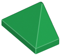 LEGO® los onderdeel Dakpan Algemeen in kleur Groen 15571