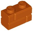 LEGO® los onderdeel Steen Aangepast Donker Oranje 98283