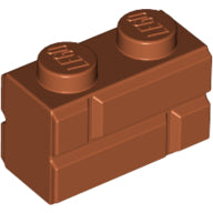 Plaatje in Gallery viewer laden, LEGO® los onderdeel Steen Aangepast Donker Oranje 98283