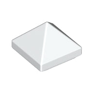 LEGO® los onderdeel Dakpan Algemeen in kleur Wit 22388