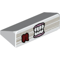 LEGO® los onderdeel Dakpan met Motief Wit 85984pb273