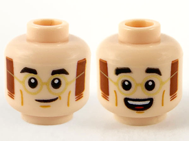 LEGO® los onderdeel Hoofd in kleur Lichte Noga 3626cpb2671